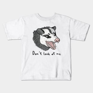 Don't Look at Me Kids T-Shirt